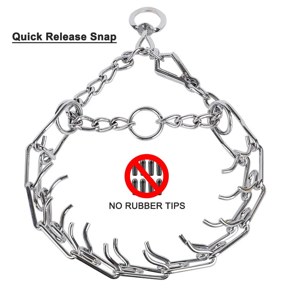 BLYNTRA Adjustable Pinch Collar with Safety Snap – No-Pull Training BLYNTRA