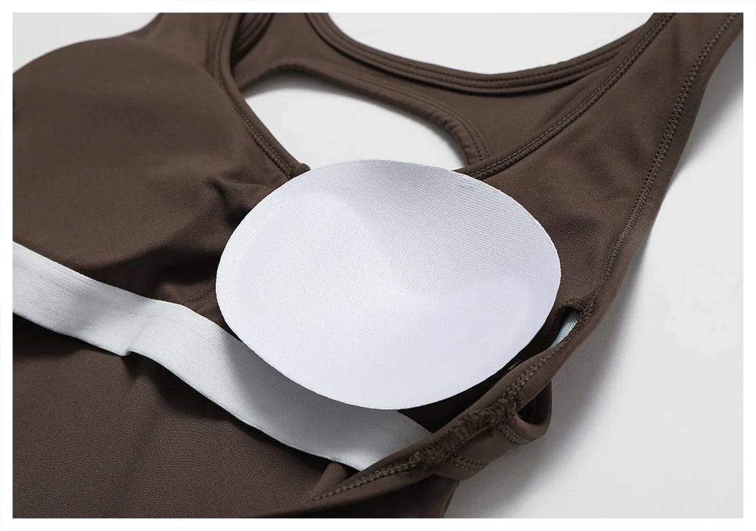 FlexGlam V-Back Fitness Jumpsuit SHOPPING HUB