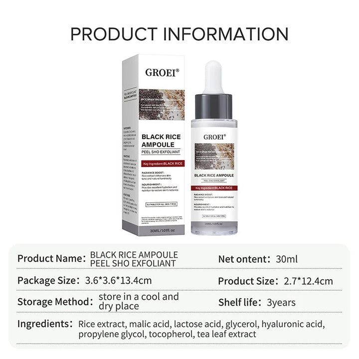 Glow Rice Ampoule Rice Essence Moisturizing And Hydrating Gentle Cleansing Peel Shot Exfoliant Repair Skin Niacinamide Essences BLYNTRA