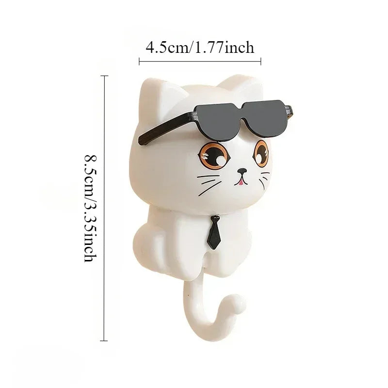 BLYNTRA Cartoon Sunglasses Cat Hook – No Holes, No Marks Adhesive BLYNTRA