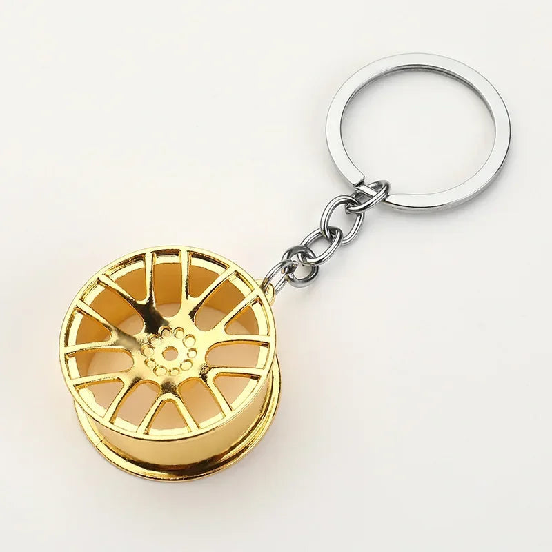 Creative Gear Head Keychain Speed Gearbox Keyring for Car Key Turbo Hub Brake Disc Pendant Shock Absorber Keys Holder Chain Ring BLYNTRA