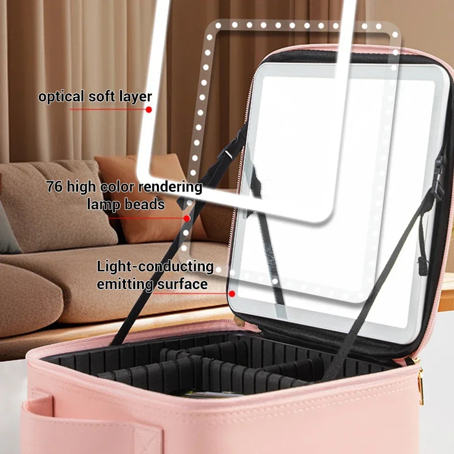 Smart LED Makeup Case with Mirror BLYNTRA