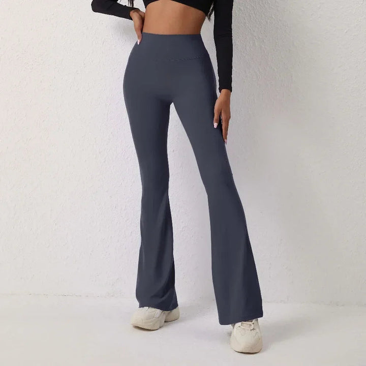 Women Yoga Flare Leggings Seamless High Waist Dance Pilates Fitness Gym Lifting Workout Wide-Leg Pants Sports Running Clothing SHOPPING HUB