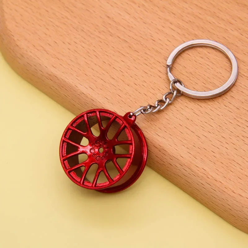 Creative Gear Head Keychain Speed Gearbox Keyring for Car Key Turbo Hub Brake Disc Pendant Shock Absorber Keys Holder Chain Ring BLYNTRA