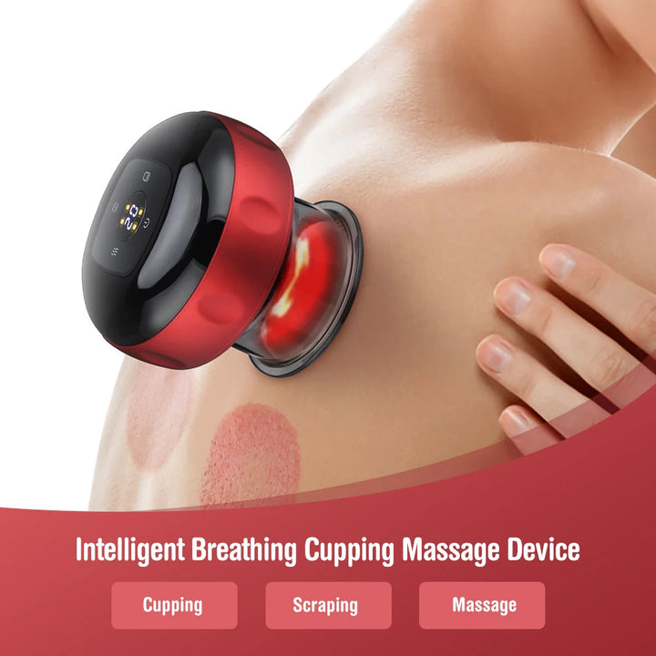 Smart Vacuum Suction Cup Cupping Therapy Massage Jars Anti-Cellulite Massager Body Cups Rechargeable Fat Burning Slimming Device BLYNTRA