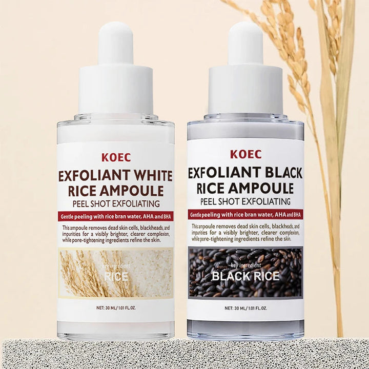 Glow Rice Ampoule Rice Essence Moisturizing And Hydrating Gentle Cleansing Peel Shot Exfoliant Repair Skin Niacinamide Essences BLYNTRA
