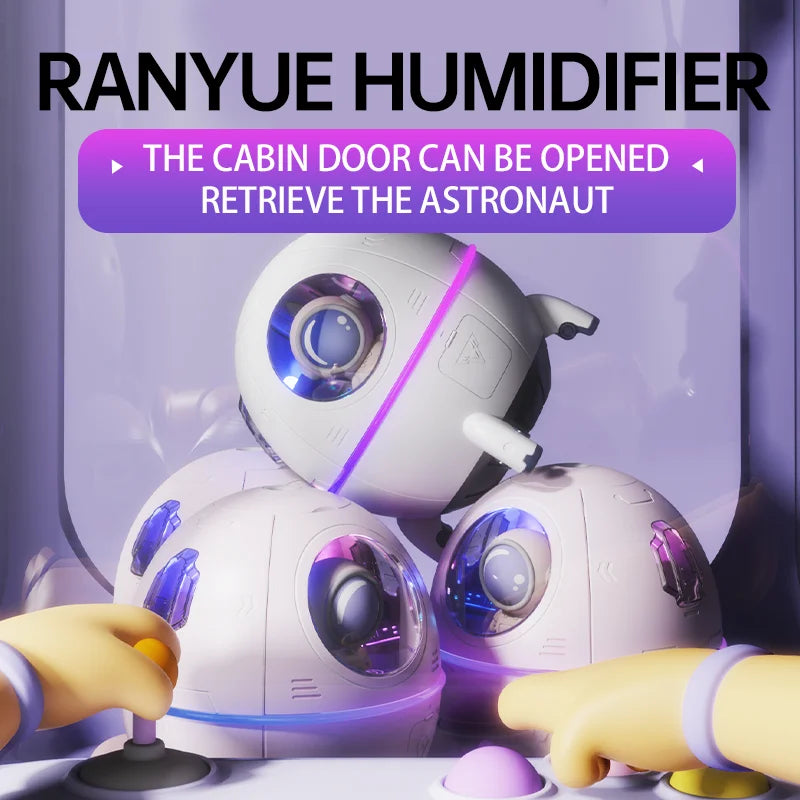 Portable Astronaut Humidifier with LED Light & Aroma Diffuser by BLYNTRA BLYNTRA