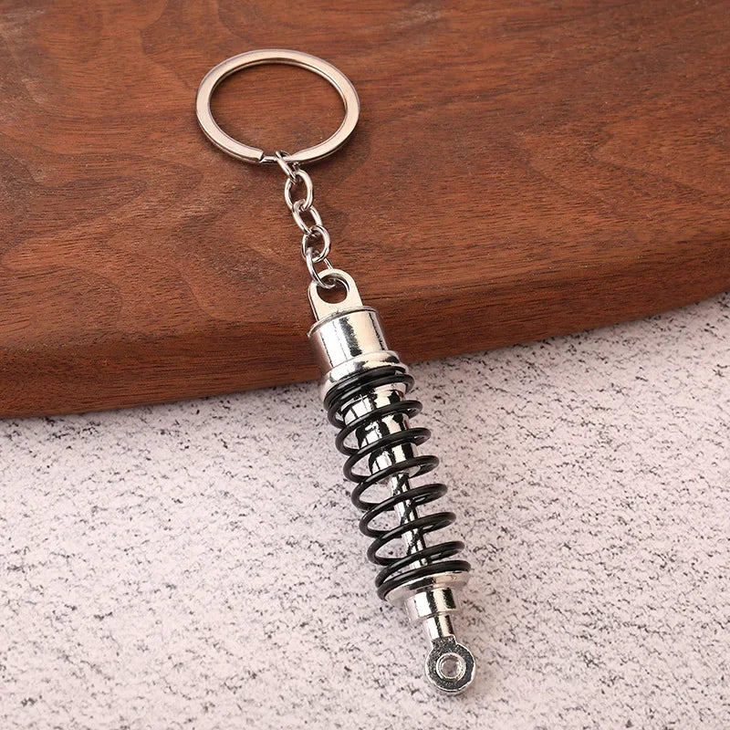 Creative Gear Head Keychain Speed Gearbox Keyring for Car Key Turbo Hub Brake Disc Pendant Shock Absorber Keys Holder Chain Ring BLYNTRA