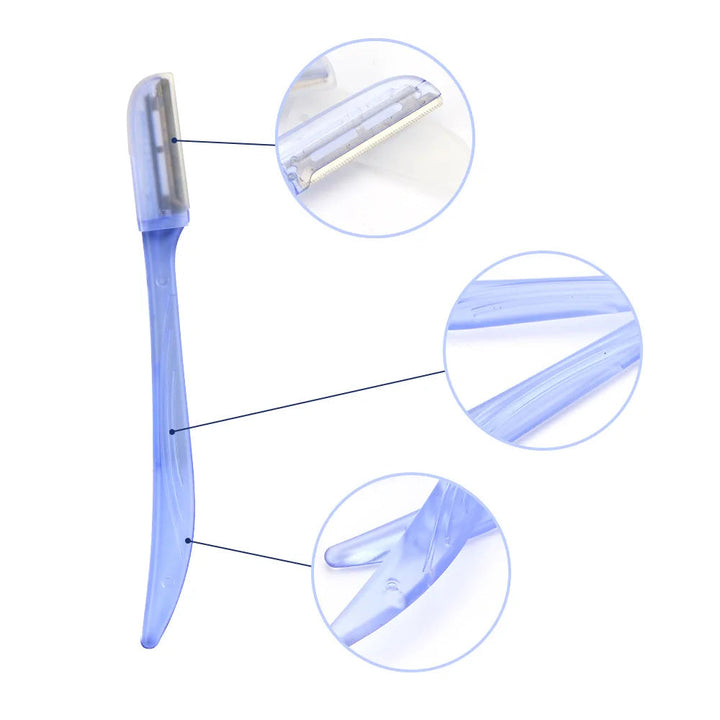 3 Pcs/Pack Face Eyebrow Razor for Women,Facial Dermaplane Razor,Dermaplaning Tool with Precision Cover,Peach Fuzz Remover SHOPPING HUB