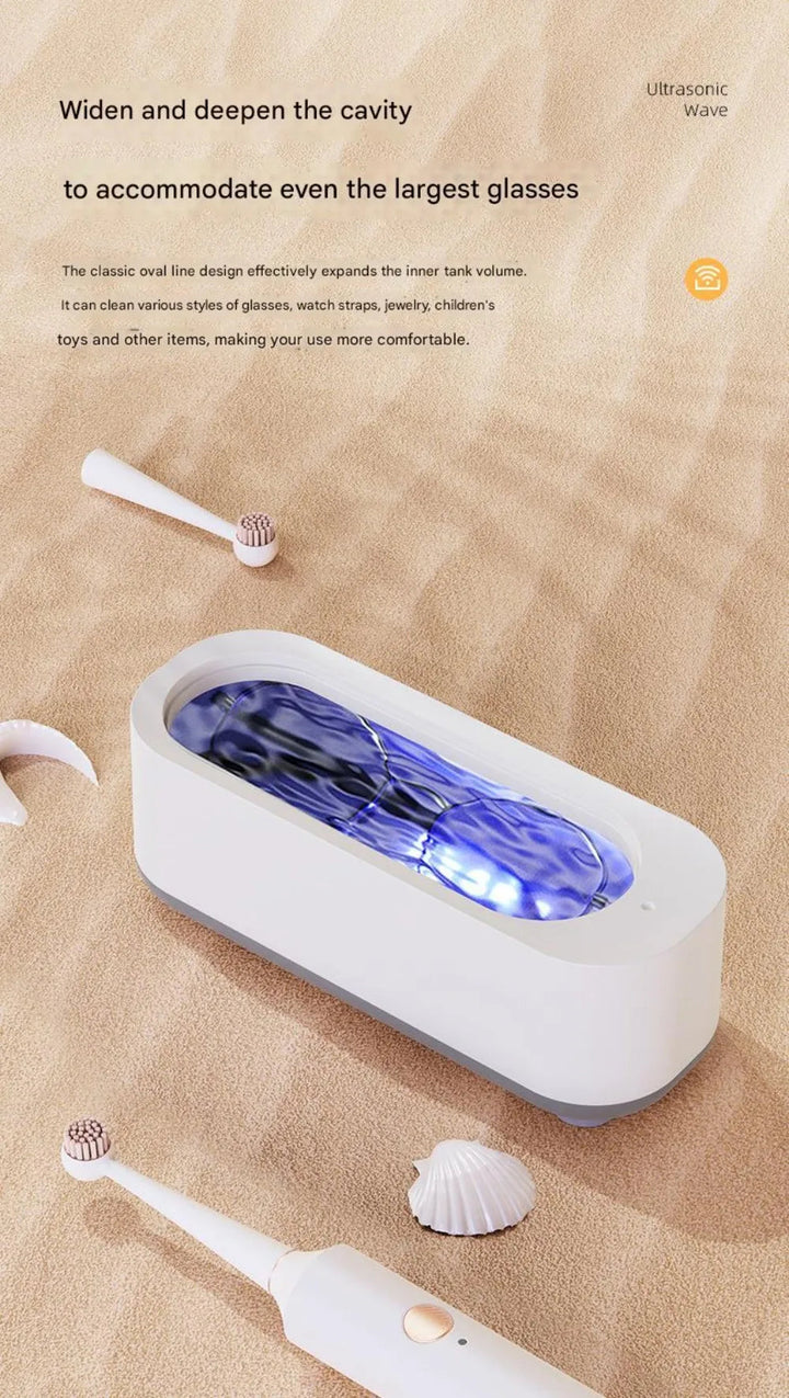 New Ultrasonic Eyeglass Cleaner Multifunctional Vibration Glasses Cleaning Machine USB Rechargeable Mini Washing Machine Jewelry SHOPPING HUB