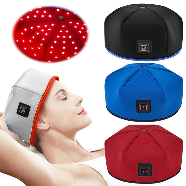 Red Light Therapy Hat Treatment Helmet Anti Hair Loss Anxiety Stress Relief Head Pain Hat Scalp Relax Massager Helmet for Hair SHOPPING HUB