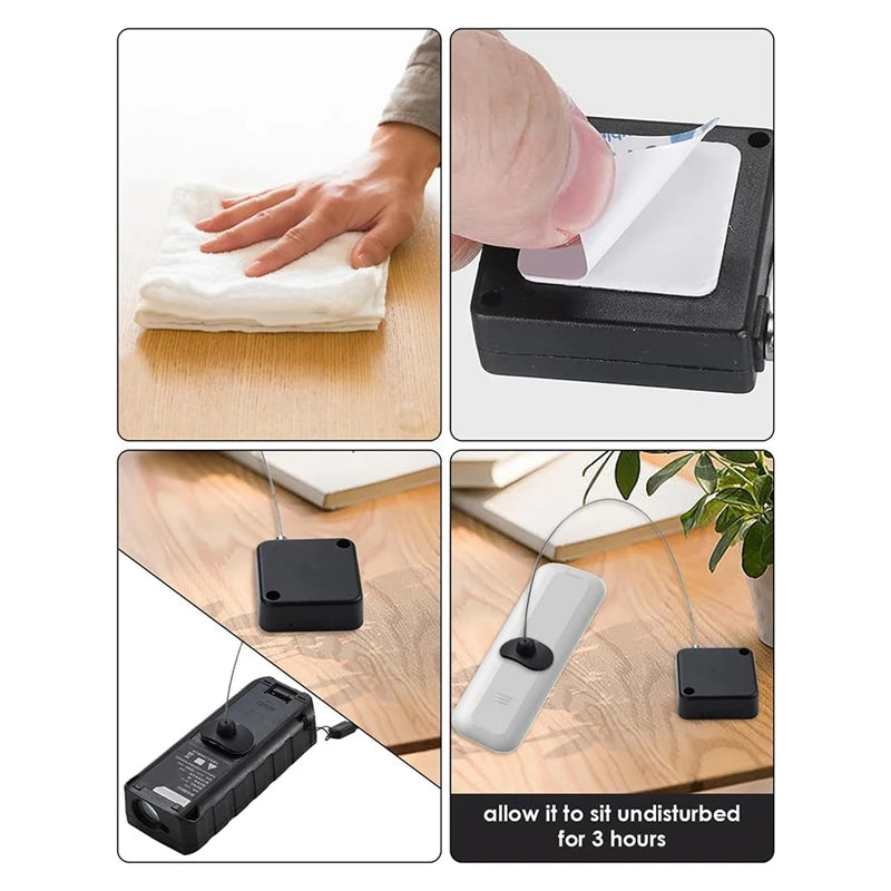 Retractable Remote Control Lock – 6.6Ft Security Tether (2-Pack) BLYNTRA