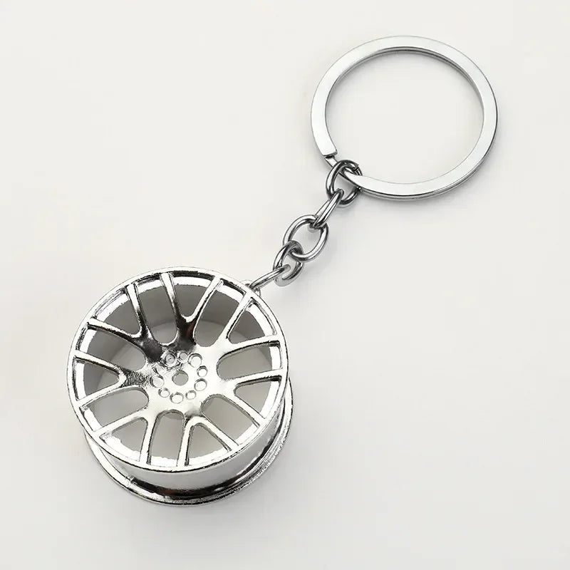 Creative Gear Head Keychain Speed Gearbox Keyring for Car Key Turbo Hub Brake Disc Pendant Shock Absorber Keys Holder Chain Ring BLYNTRA