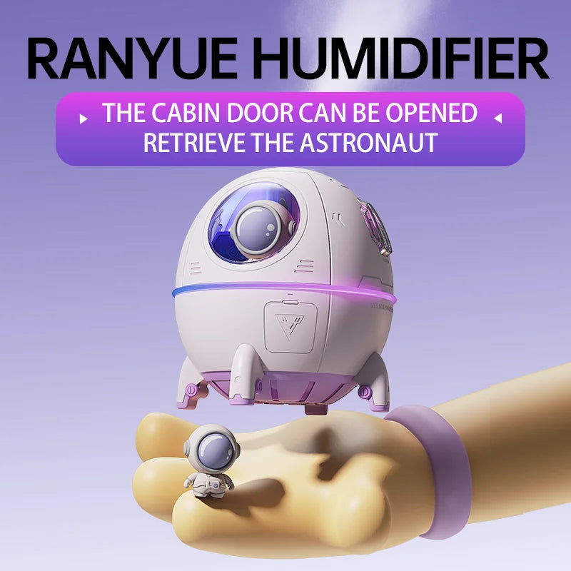Portable Astronaut Humidifier with LED Light & Aroma Diffuser by BLYNTRA BLYNTRA