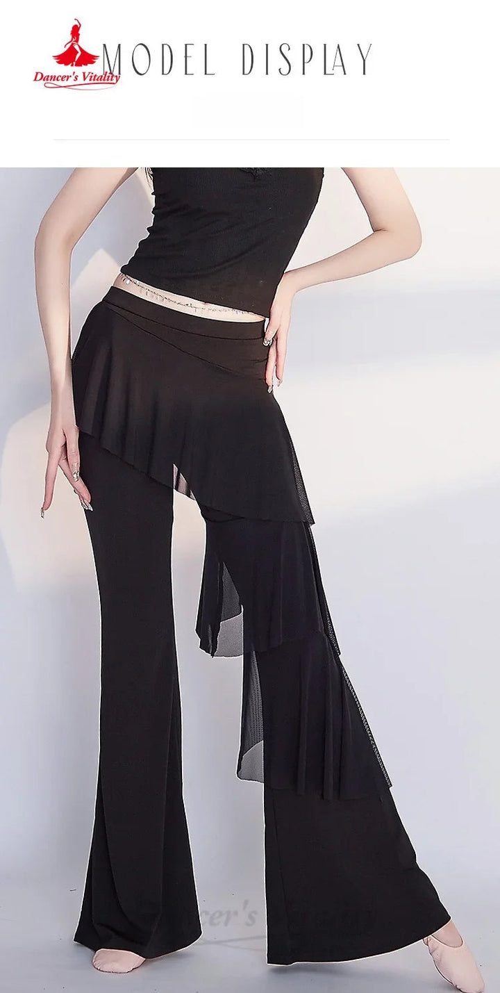 Belly Dance Practice Clothes Comfortable Slimming Flared Pants Adult Female Oriental Dancing Training Professional Clothing SHOPPING HUB