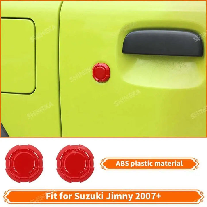 SHINEKA Car Red Interior & Exterior Decoration Cover fit for Suzuki Jimny 2007 2008 2009 2010 2011 2012 2013 2014 2015 2016 2017 BLYNTRA