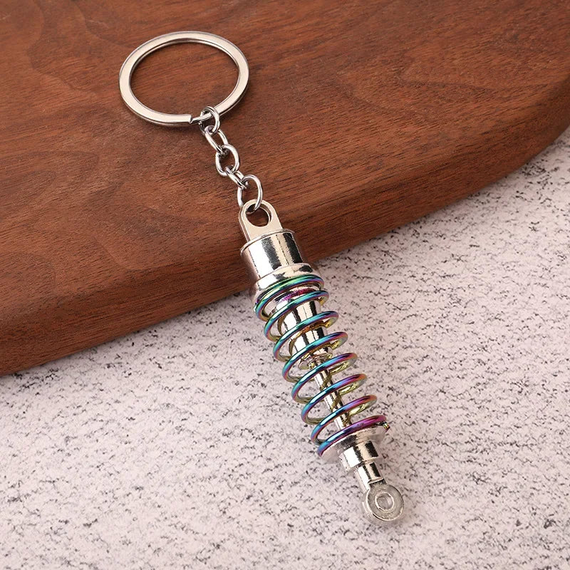 Creative Gear Head Keychain Speed Gearbox Keyring for Car Key Turbo Hub Brake Disc Pendant Shock Absorber Keys Holder Chain Ring BLYNTRA