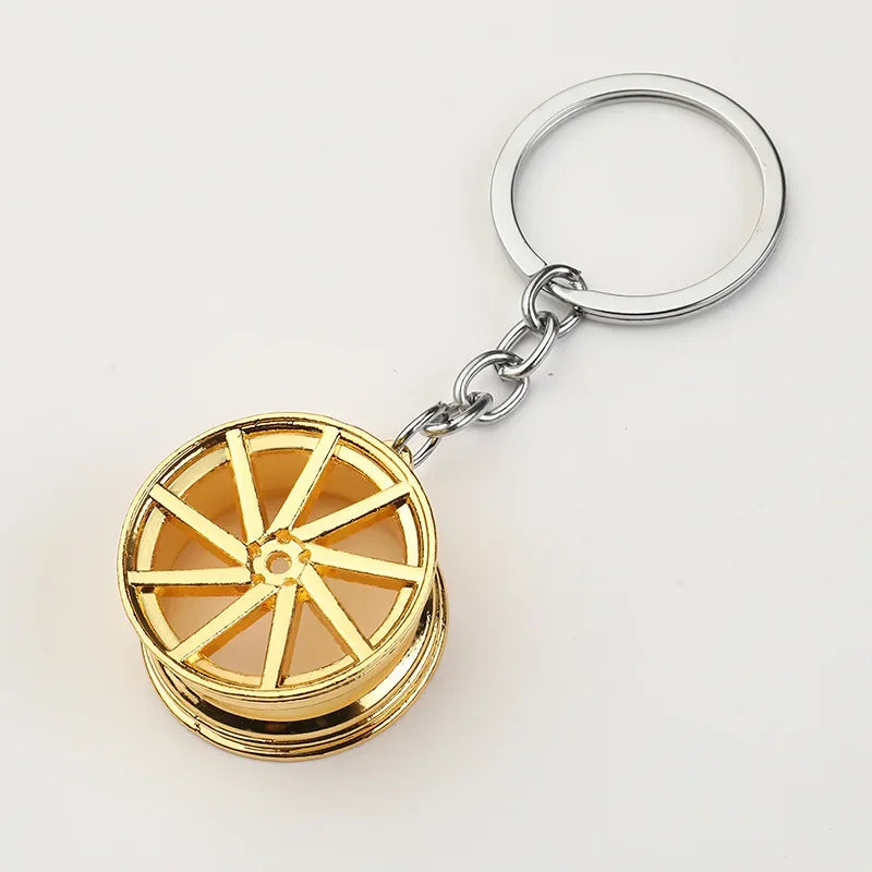 Creative Gear Head Keychain Speed Gearbox Keyring for Car Key Turbo Hub Brake Disc Pendant Shock Absorber Keys Holder Chain Ring BLYNTRA