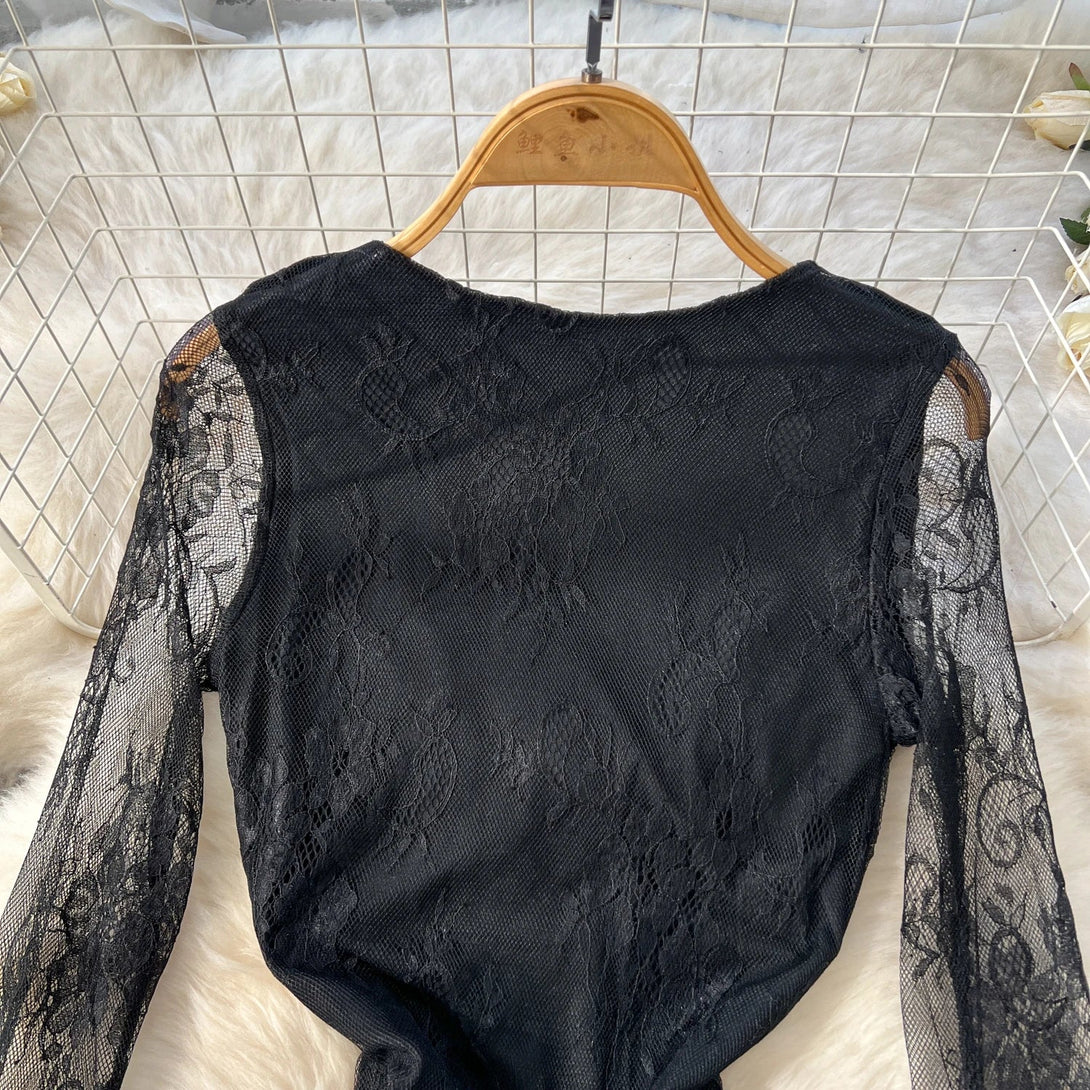 LaceMuse Sheer Elegance Dress SHOPPING HUB