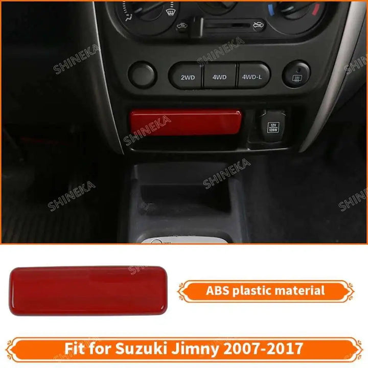 SHINEKA Car Red Interior & Exterior Decoration Cover fit for Suzuki Jimny 2007 2008 2009 2010 2011 2012 2013 2014 2015 2016 2017 BLYNTRA