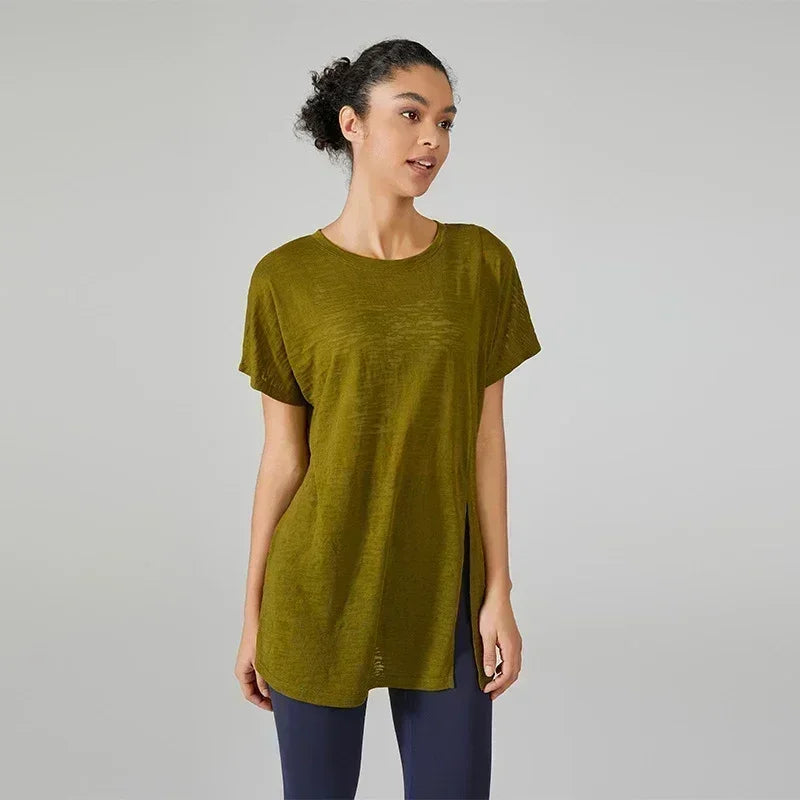 Women's Gym Clothing Summer Yoga Shirts & Blouses Fitness Sport Running T-shirt Female Short Sleeve Workout Sporty Woman Top BLYNTRA
