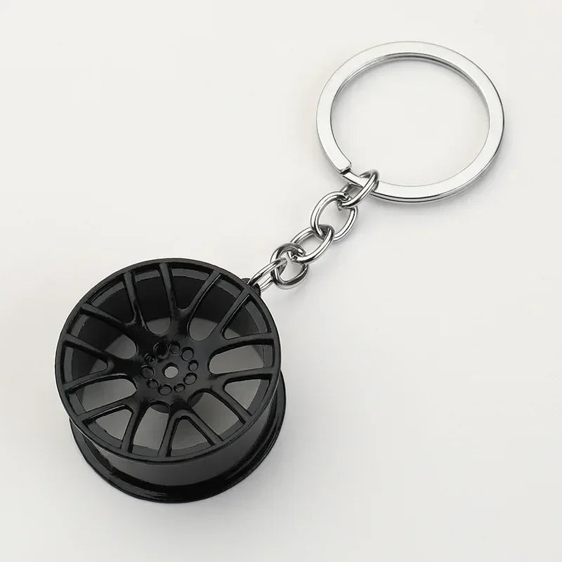 Creative Gear Head Keychain Speed Gearbox Keyring for Car Key Turbo Hub Brake Disc Pendant Shock Absorber Keys Holder Chain Ring BLYNTRA