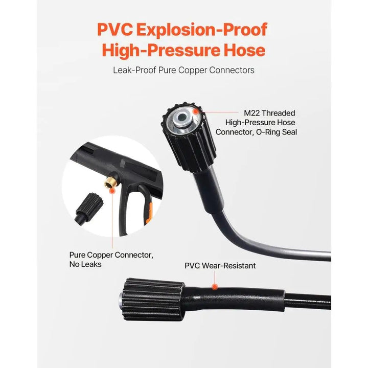 Powerful Electric Pressure Washer 2700 PSI 1.8 GPM Adjustable Nozzles Foam Cannon Included High Efficiency Outdoor Cleaning BLYNTRA