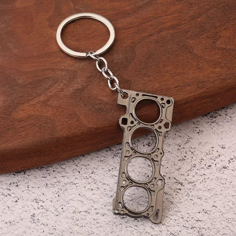 Creative Gear Head Keychain Speed Gearbox Keyring for Car Key Turbo Hub Brake Disc Pendant Shock Absorber Keys Holder Chain Ring BLYNTRA