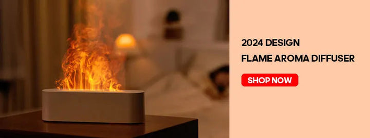 Kinscoter Aroma Diffuser Air Humidifier Ultrasonic Cool Mist Maker Fogger Led Essential Oil Flame Lamp Difusor BLYNTRA