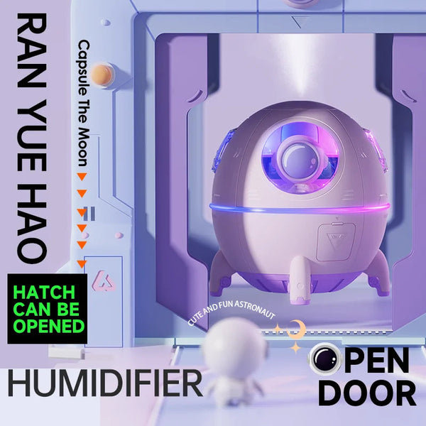 Portable Astronaut Humidifier with LED Light & Aroma Diffuser by BLYNTRA BLYNTRA