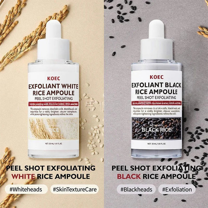Glow Rice Ampoule Rice Essence Moisturizing And Hydrating Gentle Cleansing Peel Shot Exfoliant Repair Skin Niacinamide Essences BLYNTRA