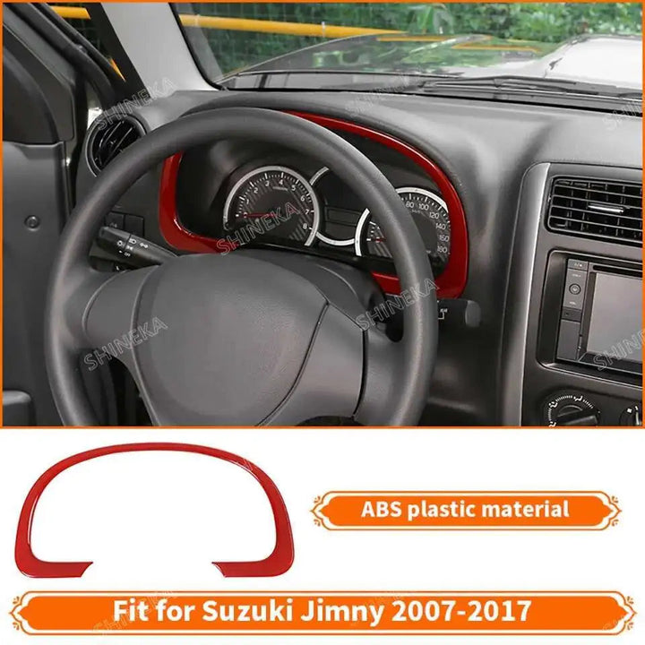 SHINEKA Car Red Interior & Exterior Decoration Cover fit for Suzuki Jimny 2007 2008 2009 2010 2011 2012 2013 2014 2015 2016 2017 BLYNTRA