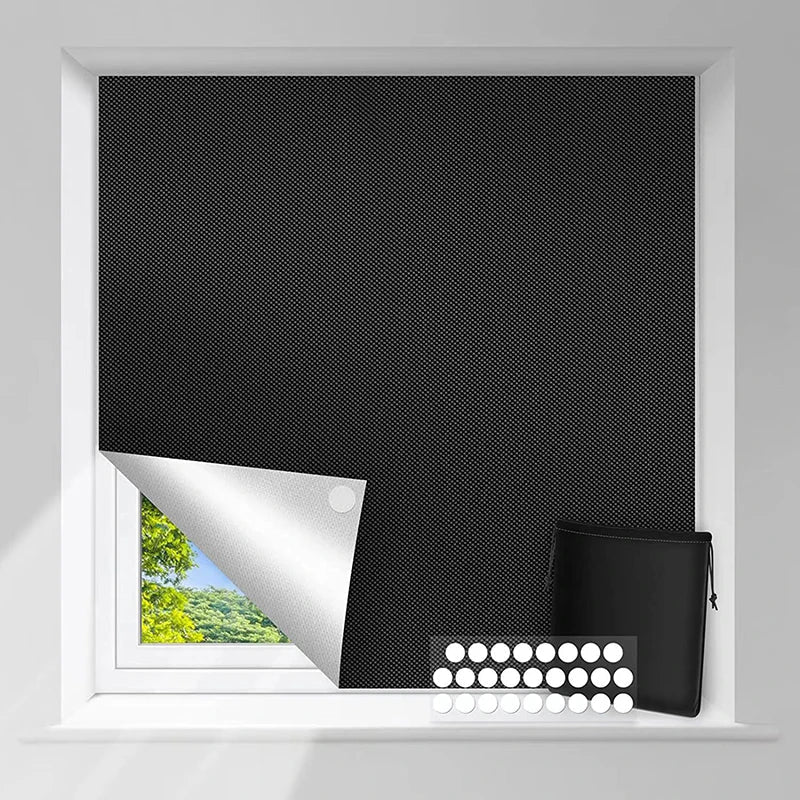 BLYNTRA Total Blackout Window Film – Removable 100% Light Block BLYNTRA