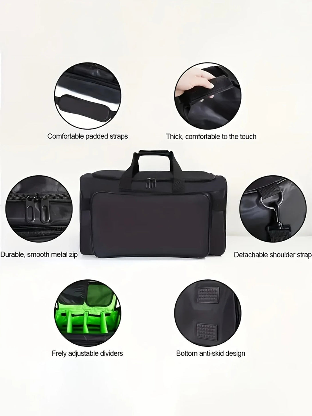 Large Sports Duffel Bag With Shoe Compartment BLYNTRA