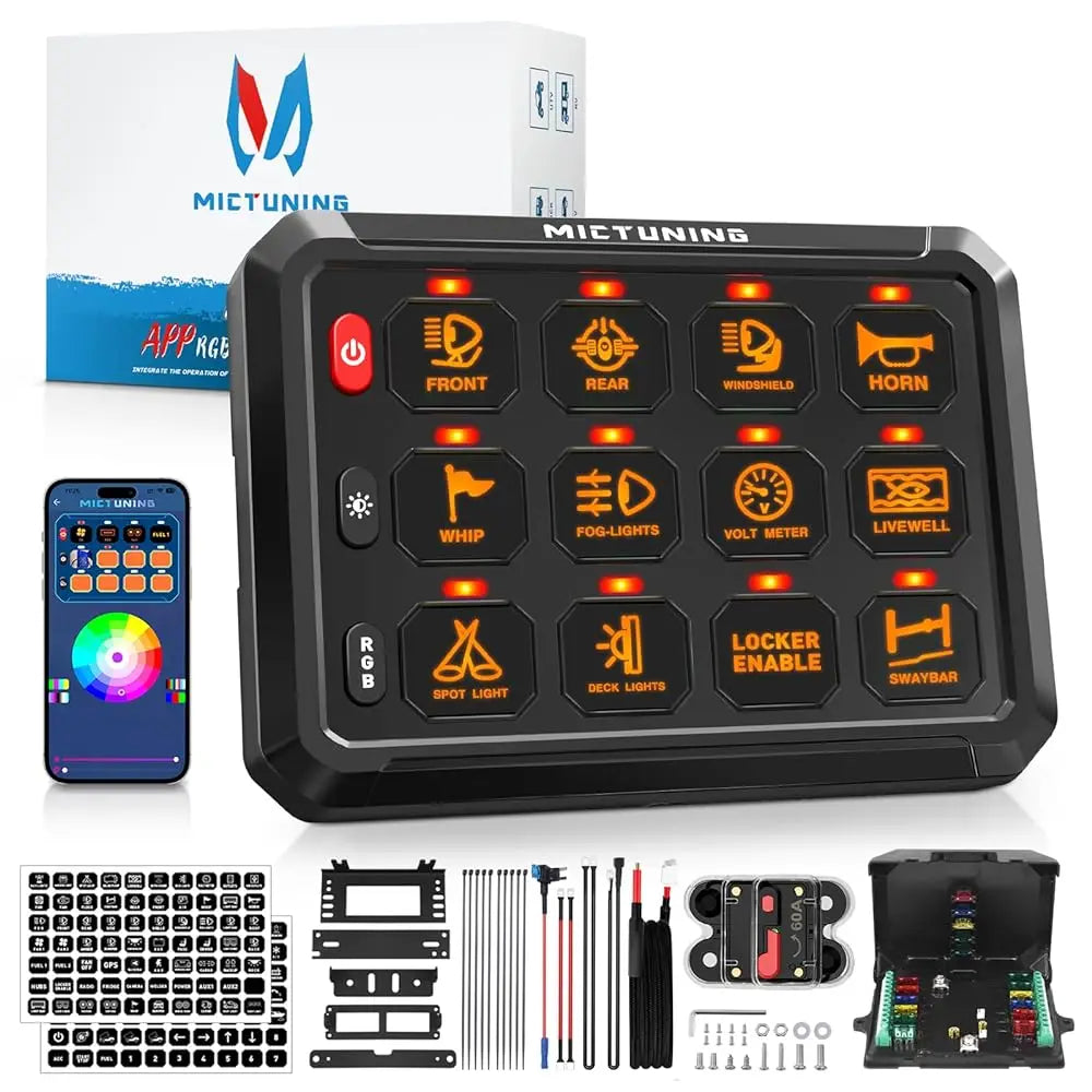 MICTUNING 12V RGB Switch Panel BLYNTRA