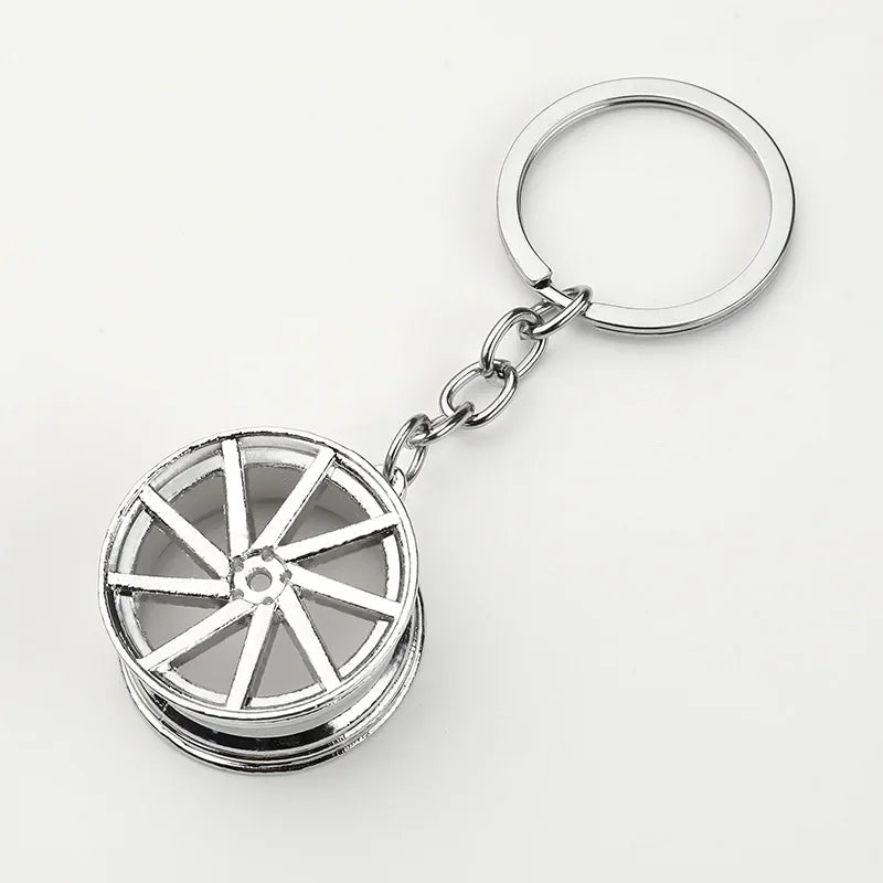 Creative Gear Head Keychain Speed Gearbox Keyring for Car Key Turbo Hub Brake Disc Pendant Shock Absorber Keys Holder Chain Ring BLYNTRA
