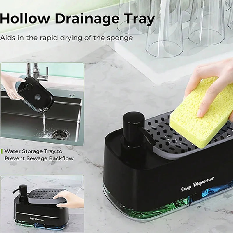 2-in-1 Soap Dispenser with Sponge Holder BLYNTRA