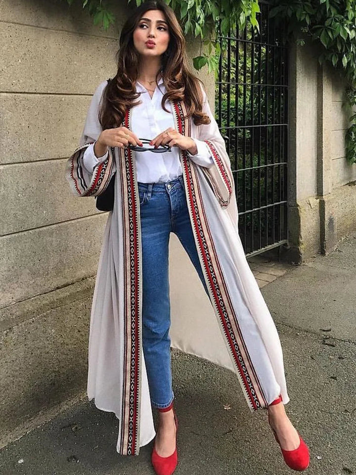 New European and American Chiffon Embroidered Cardigans Beach Sun Protection Bikini Outer Cover Ups Swimsuit Outerwear for Women SHOPPING HUB