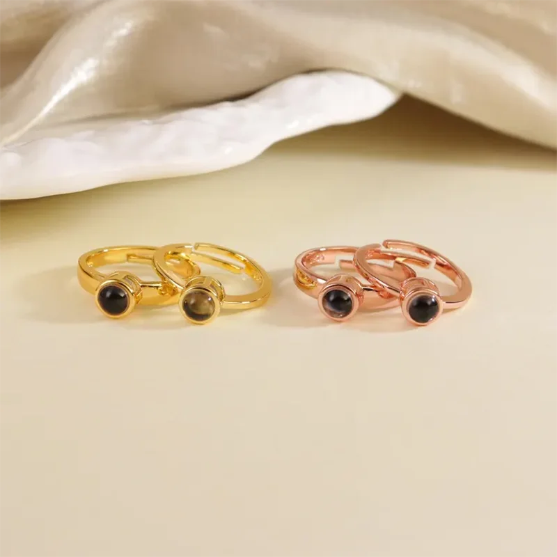 BLYNTRA DHQH Customized Picture Projection Ring – Gift for Couples BLYNTRA