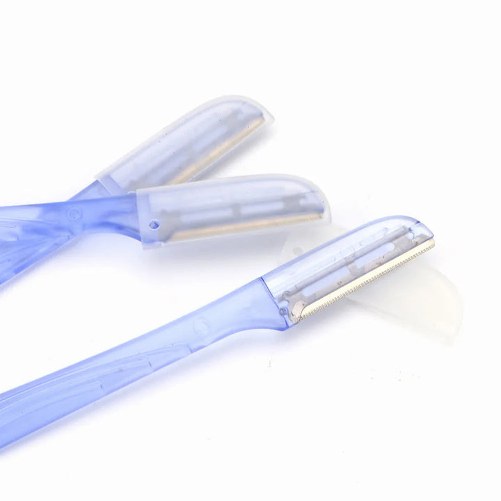 3 Pcs/Pack Face Eyebrow Razor for Women,Facial Dermaplane Razor,Dermaplaning Tool with Precision Cover,Peach Fuzz Remover SHOPPING HUB