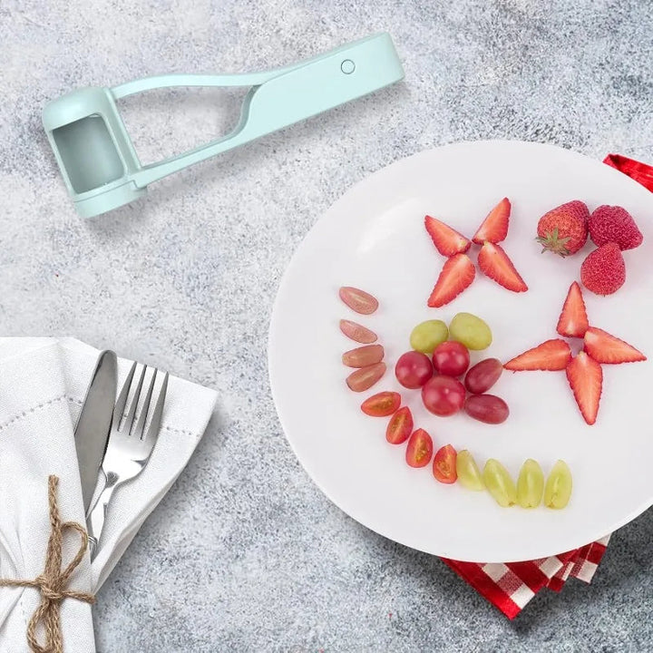 Tomato Slicer Cutter Grape Tools Cherry Fruit Salad Splitter Artifact For Toddlers Kitchen Accessories For Baby Fruit Cut Gadget BLYNTRA