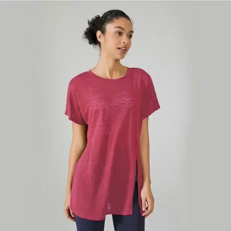 Women's Gym Clothing Summer Yoga Shirts & Blouses Fitness Sport Running T-shirt Female Short Sleeve Workout Sporty Woman Top BLYNTRA