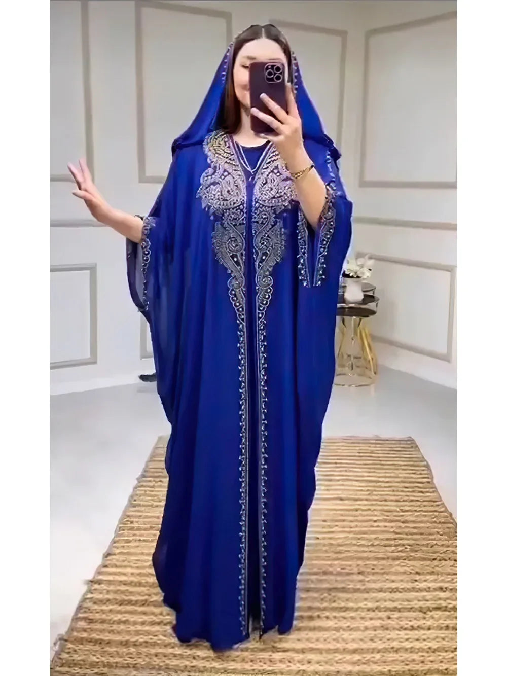 NoorLuxe Diamond Abaya Set SHOPPING HUB