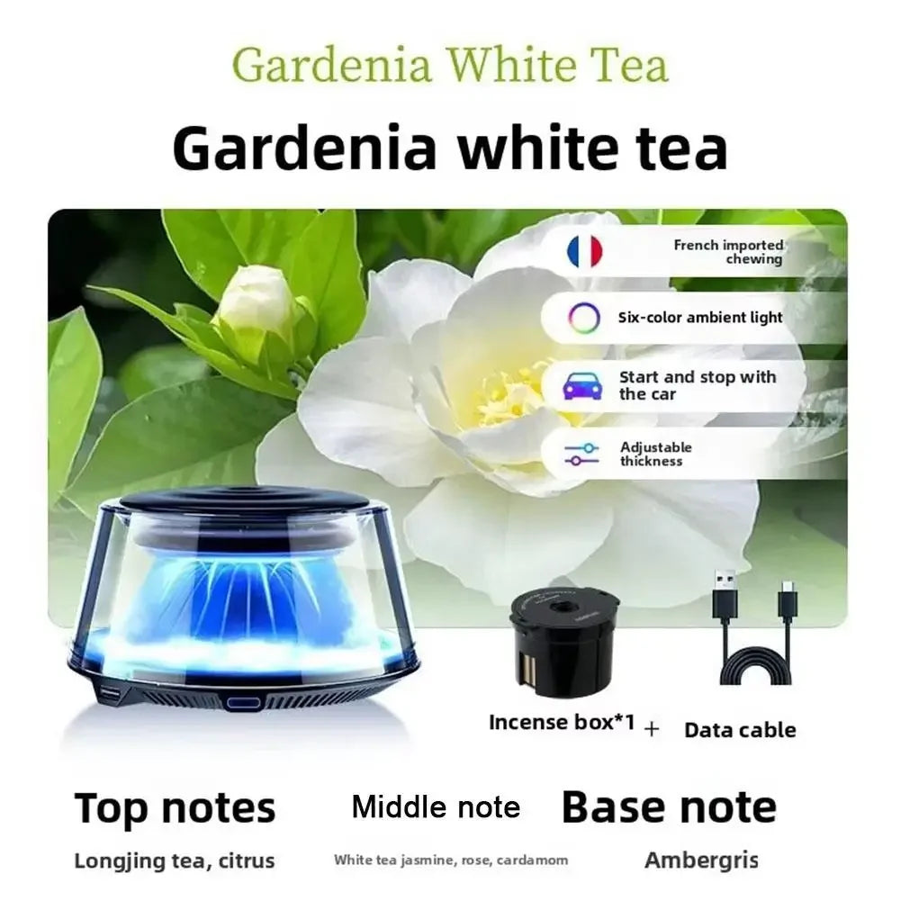 BLYNTRA Smart Car Fragrance Diffuser – Snow Mountain Mist with Lights BLYNTRA