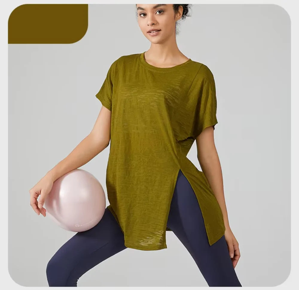 Women's Gym Clothing Summer Yoga Shirts & Blouses Fitness Sport Running T-shirt Female Short Sleeve Workout Sporty Woman Top BLYNTRA