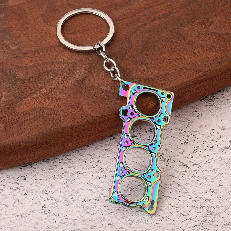 Creative Gear Head Keychain Speed Gearbox Keyring for Car Key Turbo Hub Brake Disc Pendant Shock Absorber Keys Holder Chain Ring BLYNTRA