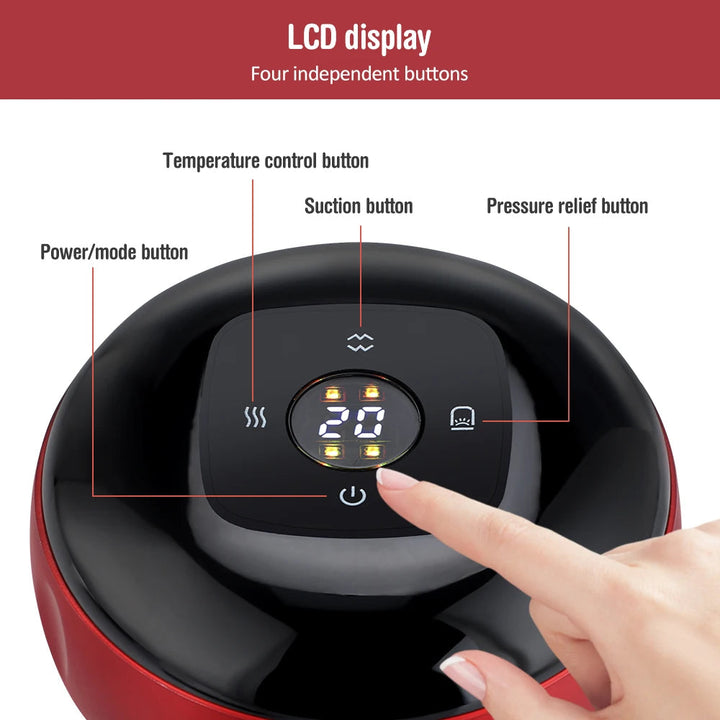Smart Vacuum Suction Cup Cupping Therapy Massage Jars Anti-Cellulite Massager Body Cups Rechargeable Fat Burning Slimming Device BLYNTRA