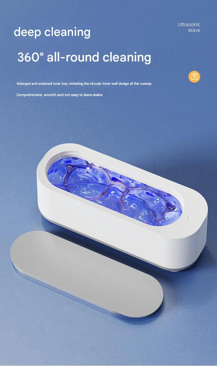 New Ultrasonic Eyeglass Cleaner Multifunctional Vibration Glasses Cleaning Machine USB Rechargeable Mini Washing Machine Jewelry SHOPPING HUB