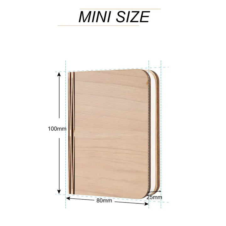 3D Folding Book Light LED Night Light 3-Color USB Charging Portable Wooden Magnetic Table Lamp Decoration Christmas Holiday Gift BLYNTRA