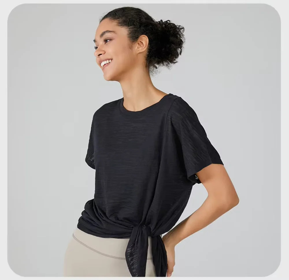Women's Gym Clothing Summer Yoga Shirts & Blouses Fitness Sport Running T-shirt Female Short Sleeve Workout Sporty Woman Top BLYNTRA